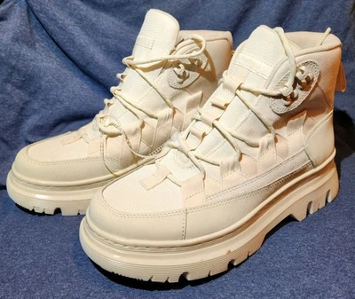 Dr Martens Air Wair Boury Ivory Utility Combat Boots Lace Up 8 Men 9 Women LA004 - Image 1 of 4
