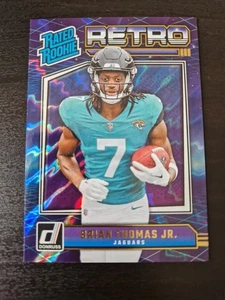 Brian Thomas Jr. 2024 Panini Donruss Football Rated Rookie Card NFL Retro - Picture 1 of 2