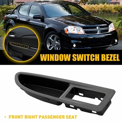 For 2011-2014 Dodge Avenger Inner Window Switch Panel Bezel Cover Front Right - Image 1 of 4