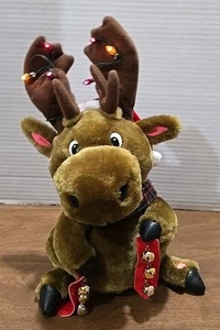 Vintage Gemmy Industries Corp. Push & Play Musik kaputt Lied Weihnachten Rentier. - Bild 1 von 6