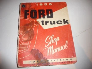 1956 FORD TRUCK SHOP MANUAL - Used - Damaged - Free Shipping - Picture 1 of 9