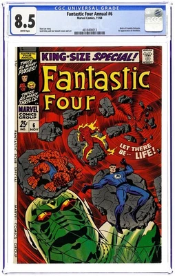Fantastic Four Annual #6 CGC 8.5 1968 4618408013 1st app. Franklin Richards - Image 1 of 2