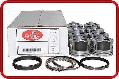 99-04 Chevy Truck/Tahoe/Suburban 325 5,3 L V8 VORTEC (8) pistones y anillos con tapa de plato Foto 1 de 1