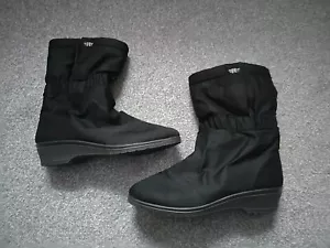 ROHDE SYMPATEX (DEUTSCHLAND) * SCHWARZE DUSCHFESTE SCHNEESTIEFEL (FLEECE GEFÜTTERT) UK 5 (38) - Bild 1 von 9