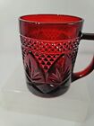 Cristal D'Arques Durand Luminarc "Antique" Ruby Red Cup Mug ~ France