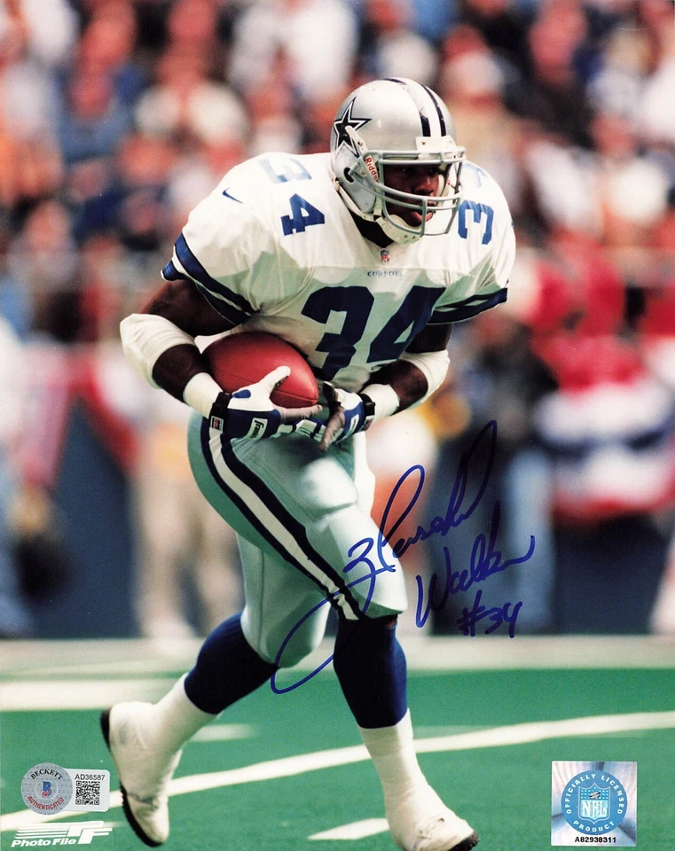 Herschel Walker (Dallas Cowboys/Hall of Fame) signed 8x10 photo-BAS #AD36587 - Image 1 of 1