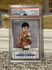 2020 LEAF MANNY PACQUIAO SIGNED AUTO CARD #15 PHOTO PROOF PSA Mayweather NR!