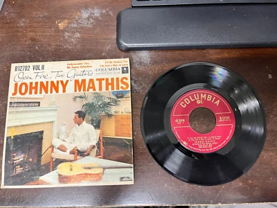 Johnny Mathis Open Fire, Two Guitars Record 45 RPM EP B-12702 Vol 2 vinyl - Image 1 of 2