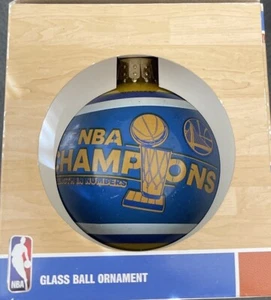2017 NBA Champ Glass Ball Ornament (New) - Picture 1 of 1