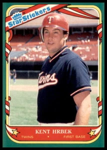 Pegatinas Fleer Star 1987 #64 Kent Hrbek - Imagen 1 de 2