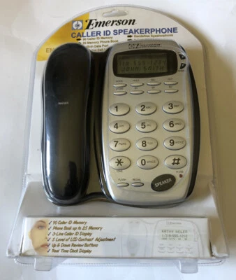 Altavoz teléfono Emerson E6248 identificador de llamadas botón grande 7 idiomas 90 identificador de llamadas nuevo Foto 1 de 2