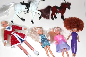 KID KORE FASHION DOLL & HORSE LOT VINTAGE 6 PIECES 1990'S - Picture 1 of 8