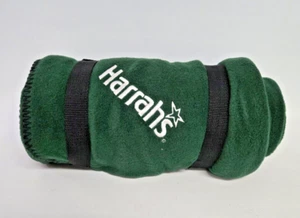 Green Harrahs Fleece Throw Blanket 58'' X 48'' - Picture 1 of 3