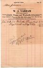 Pumps & Windmills Receipt W J Yarman Newton, Iowa May 15, 1923