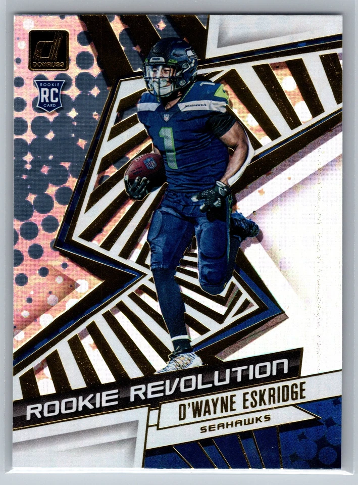 D'Wayne Eskridge 2021 Donruss #REV-DWE Rookie Revolution Seattle Seahawks - Image 1 of 2