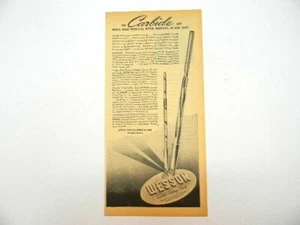 Wesson Carbide Cutting Tools Vtg 1944 War Time Advertisement Detroit Michigan - Picture 1 of 3
