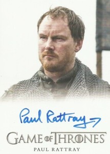 Game of Thrones Season 8: Paul Rattray "Harald Karstark" Autograph Card