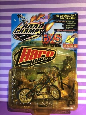 RARE Road Champs BXS SERIES-5 HARO BIKES All Die Cast Bikes 3 in 1 Trick Stick - Image 1 of 3