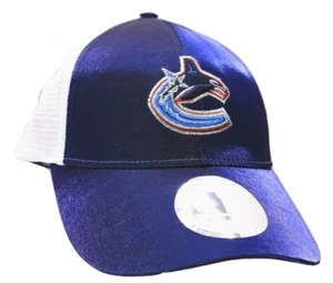 New Era Hat Vancouver Canucks Women's One Size Fits All Snapback Adjustable Blue - Picture 1 of 10