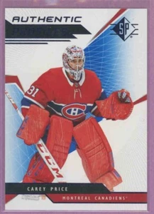 2018 18-19 SP AUTHENTIC PROFILES BLUE CANADIENS CAREY PRICE #AP-CP - Bild 1 von 1