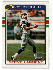 1989 Topps Football #4 Steve Largent Seattle Seahawks - Imagen 1 de 2