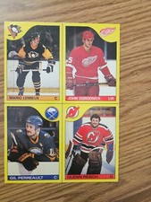 1985-86 O PEE CHEE UNCUT BOX BOTTOM MARIO LEMIEUX ROOKIE - Rare