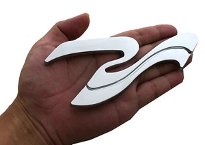 1pc For Sea Ray SR Wave Logo Emblem SEARAY PART # 205575 SR Chrome - Picture 1 of 4