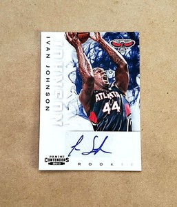 IVAN JOHNSON ~~~ 2012 panini contenders card #283 ~~~ ROOKIE AUTOGRAPH