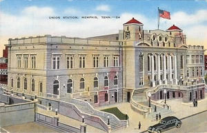 # H2595 MEMPHIS, TN. POSTCARD, RAILROAD STATION - Picture 1 of 2