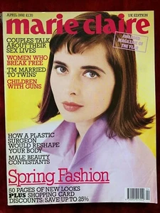 MARIE CLAIRE magazine April-1992 Isabella Rossellini Jean Harlow Oprah Winfrey - Picture 1 of 4