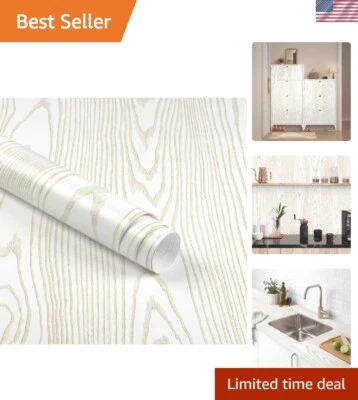 Hágalo usted mismo Papel de Contacto Madera Dorada - 17.7"x196.8", Vinilo Decorativo Autoadhesivo Foto 1 de 4