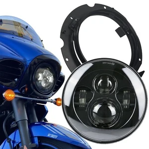 Eagle Lights LED Projection Headlight Kit for Kawasaki Vaquero and Voyager Black - Picture 1 of 9