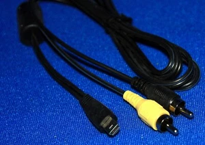Chinch-Kabel 2 Pol. 1,20m Chinch-USB-mini 2x Chinch Stecker 1x USB-mini 1 Ferrit - Bild 1 von 4