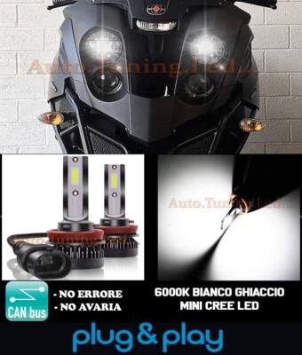 GILERA FUOCO LAMPADE LED H8 6000K CANBUS 9000LM ANABBAGLIANTI - Immagine 1 di 4