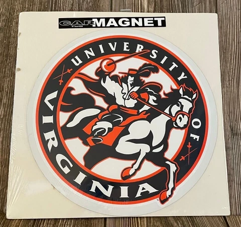 Brand New University of Virginia Cavaliers Large Round Classic Logo Magnet Cover