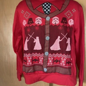 Star Wars Sweatshirt May The 4th Or Ugly Christmas Hilarious Fan Fun Mens M #e12 - Picture 1 of 13