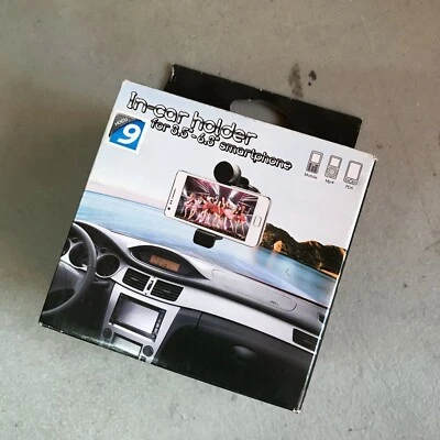 Регулируемое автомобильное крепление для сотового телефона без рук с присоской на лобовое стекло черное - Изображение 1 из 4