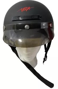 Vega Motorcycle Half Helmet with visor S 6 7/8 -7 Modle XT - Picture 1 of 7