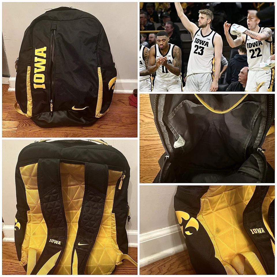 Mochila de viaje de baloncesto emitida por el equipo Nike Iowa Hawkeyes # bolsa Foto 1 de 1