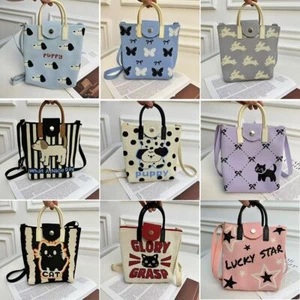 High-capacity Crossbody Phone Bag Polyester Shoulder Bag Cute Knitted Handbag - Picture 1 of 19