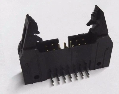 10 x Molex 14 way right angle IDC latched header PCB plug - Image 1 of 3