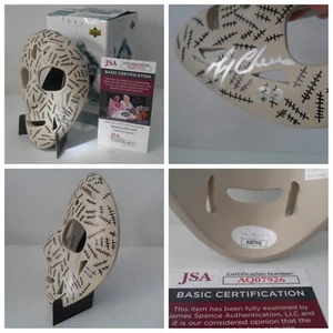Gerry Cheevers Signed 2002-2003 UPPER DECK Mini Mask Collection JSA COA AQ07926 - Picture 1 of 14