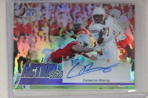 Cameron Rising - 2022 Leaf Pro Set Metal Football Action Ink Autograph #15/30 - Picture 1 of 2