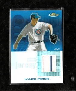 GU JERSEY Swatch (Stripe) MARK PRIOR 2004 Topps Finest #110 Chicago Cubs NM-MINT - Picture 1 of 2