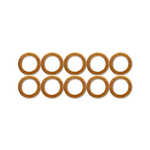 10x M10 Standard Copper Washers for HEL Braided Clutch Brake Hoses stainless - Picture 1 of 3