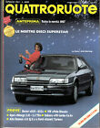Quattroruote n. 375 Gennaio 1987 - Rover 820-825, Opel Omega, Subaru, Alfa Ro...