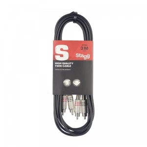 STAGG STC3C  Cable de audio  Cable doble  2x Cinch macho - 2x Cinch macho  3 m - Imagen 1 de 1