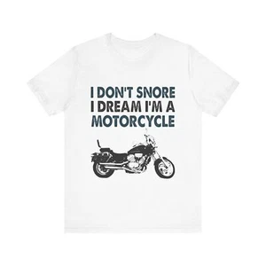 Motorrad Dreamer Tee - Fun Unisex Jersey T-Shirt - Bild 1 von 25
