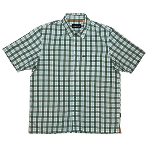 Orvis Trout Bum Herren Größe Large belüfteter Reißverschluss Nylon Angeln grün kariertes Hemd - Bild 1 von 12