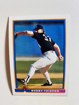 1991 BOWMAN #342 BOBBY THIGPEN NM-MT MLB BASEBALL CARD - Image 1 of 2